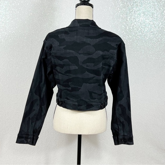 DKNY Women’s Black Camouflage Denim Jacket Size Small NWT - Picture 8 of 16
